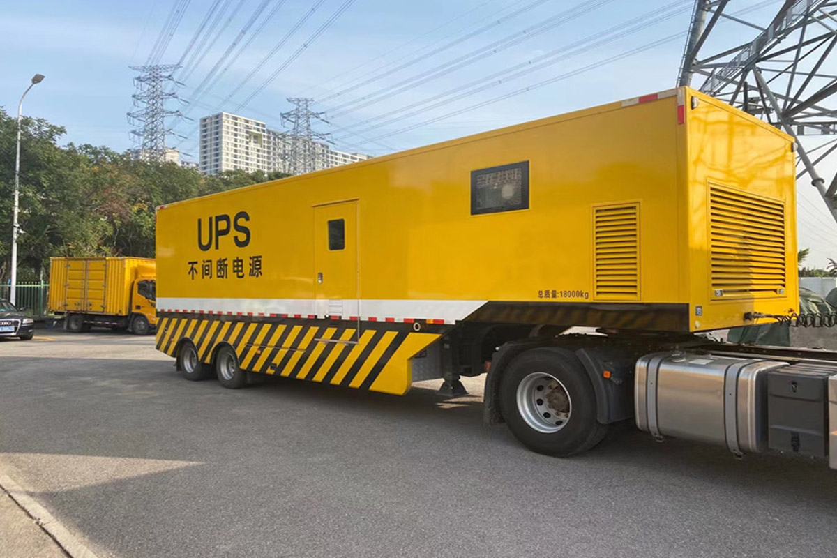 龙南发电机租赁施工现场